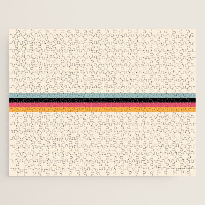 Ishtar - Classic Retro Summer Stripes Jigsaw Puzzle