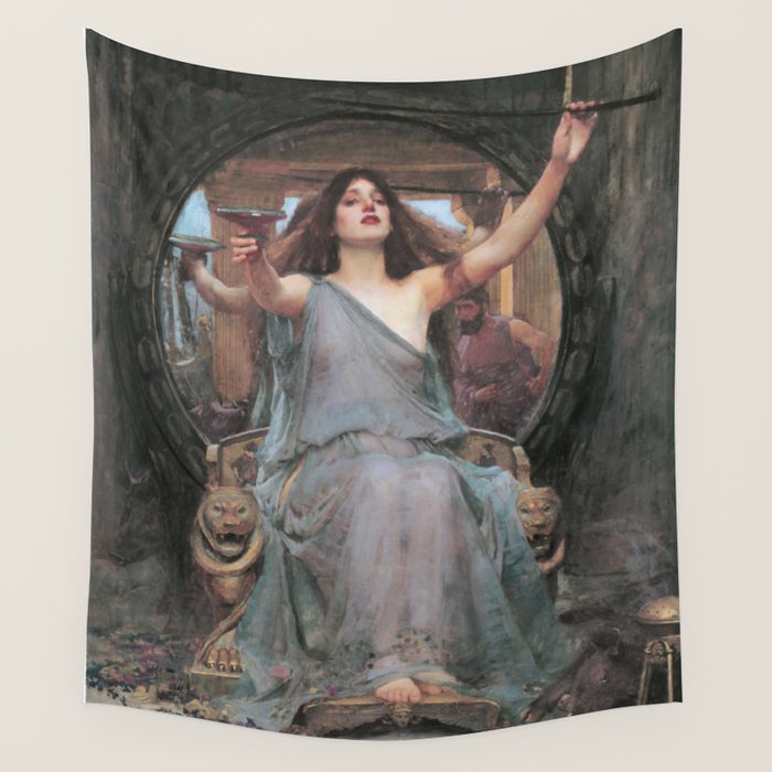 Circe Offering The Cup To Ulysses, John William Waterhouse Wall Tapestry
