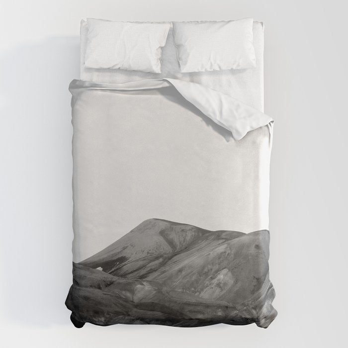 Mountain Range, Minimalist Art, Mountain Duvet Cover
