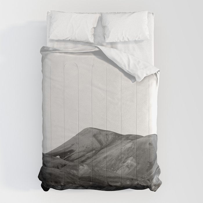 Mountain Range, Minimalist Art, Mountain Comforter