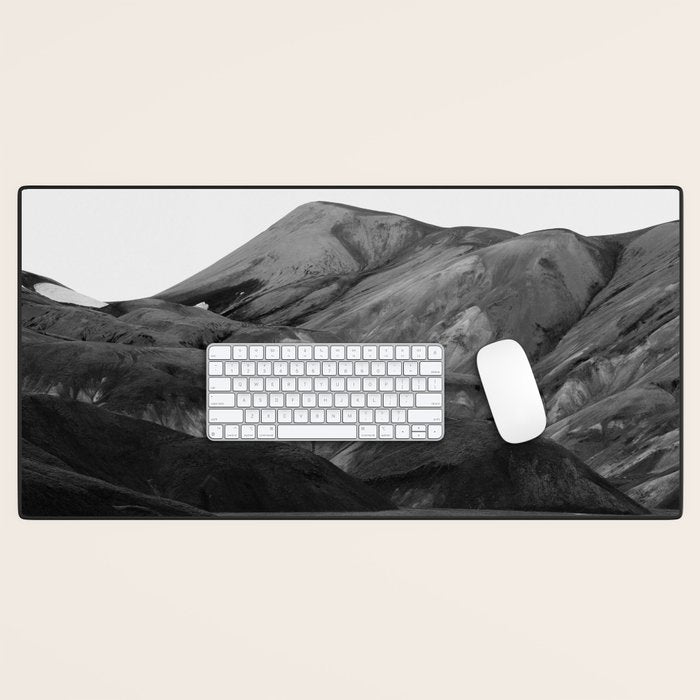 Mountain Range, Minimalist Art, Mountain Desk Mat