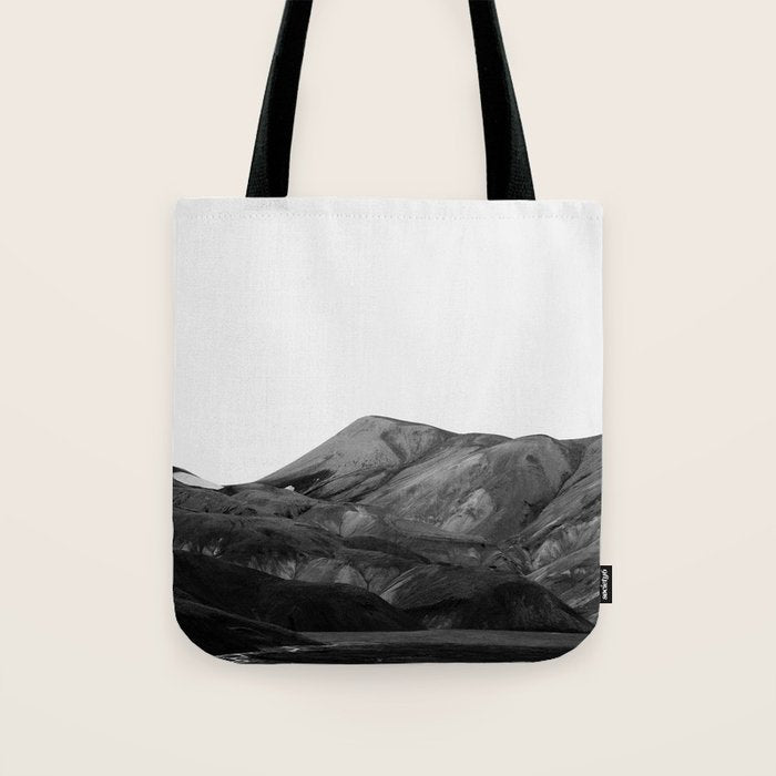 Mountain Range, Minimalist Art, Mountain Tote Bag