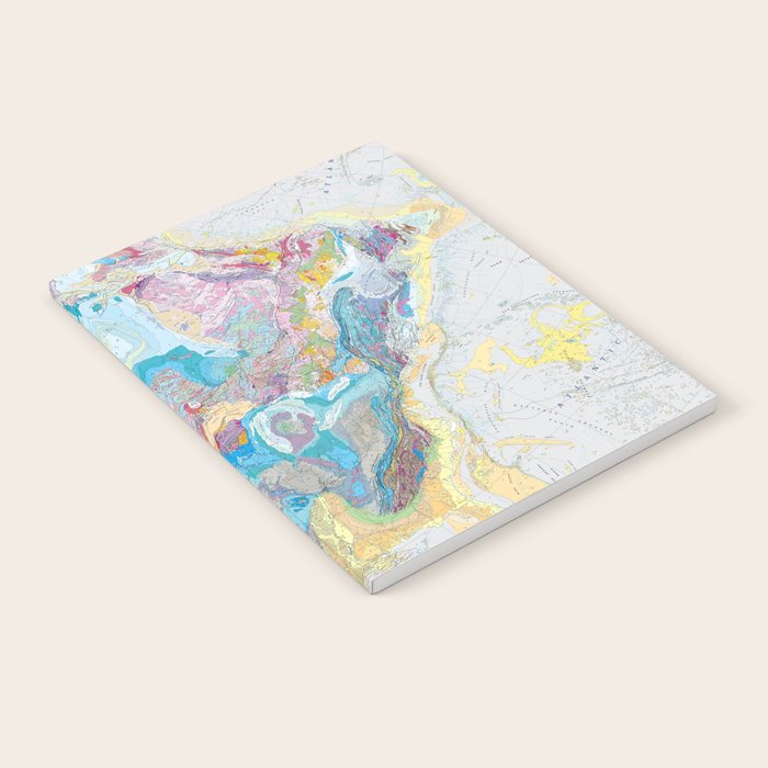 Usgs Geological Map Of North America Notebook