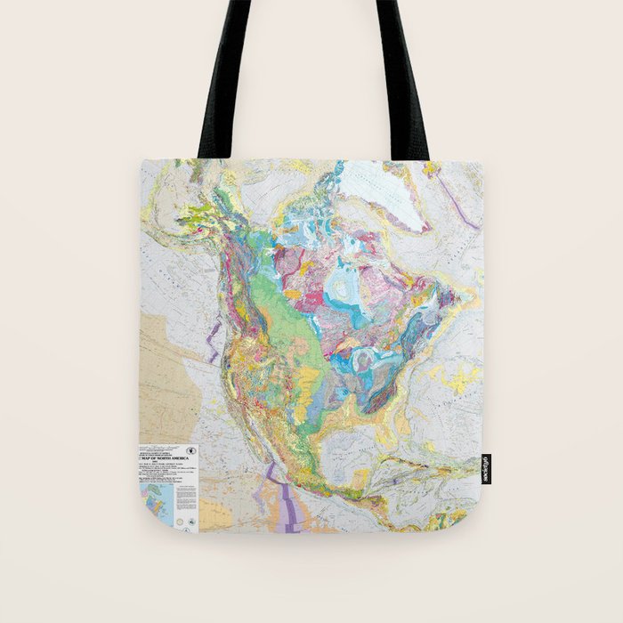 Usgs Geological Map Of North America Tote Bag