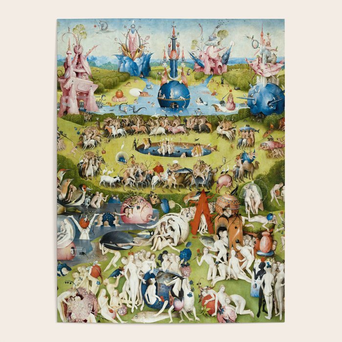 The Garden Of Earthly Delights By Hieronymus Bosch Poster
