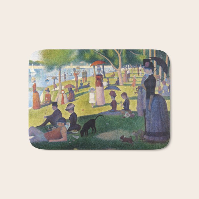 A Sunday On La Grande Jatte By Georges Seurat, 1884 Bath Mat
