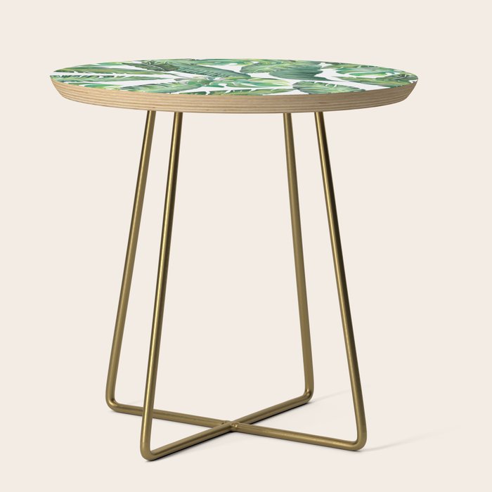 Jungle Leaves, Banana, Monstera #Homestorie Side Table