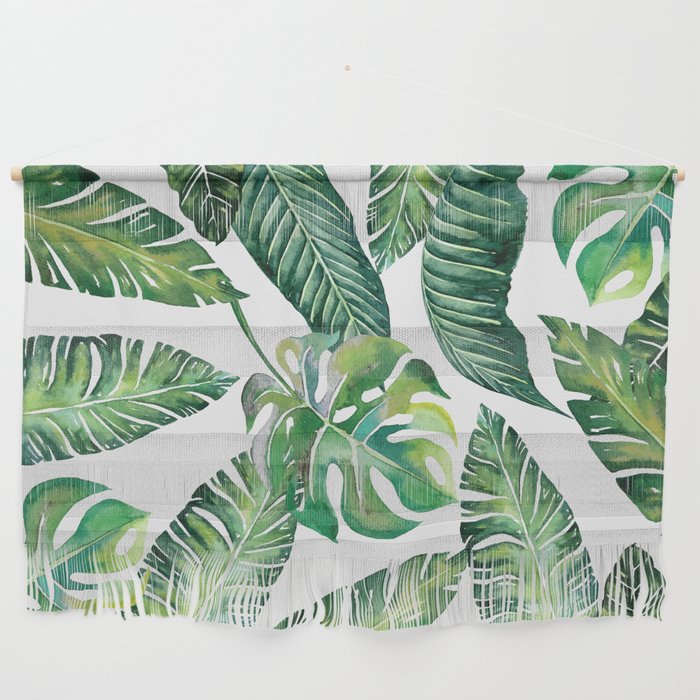 Jungle Leaves, Banana, Monstera #Homestorie Wall Hanging
