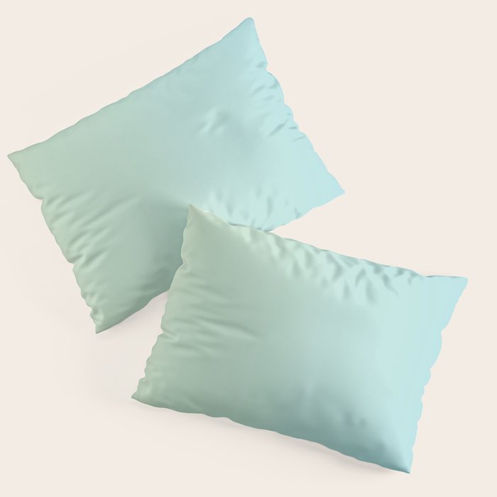 Turquoise Green Blue Gradient Pillow Sham