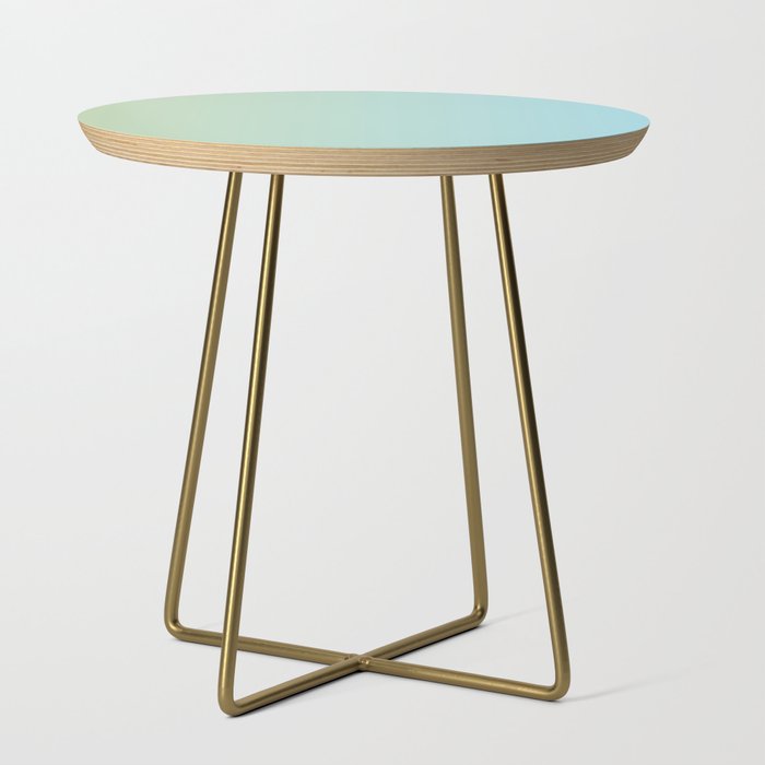 Turquoise Green Blue Gradient Side Table