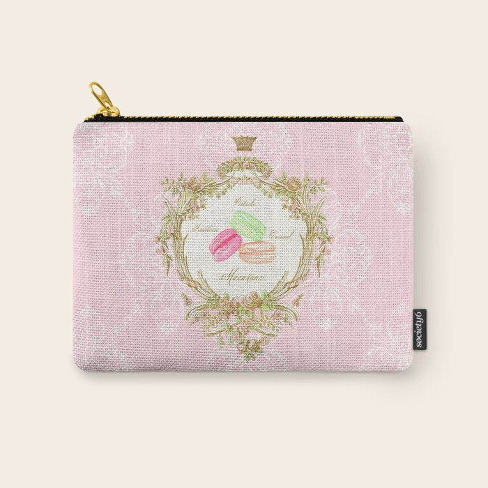 French Patisserie Macarons Carry All Pouch