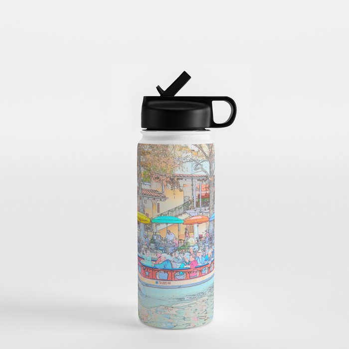 Ride Down The River - San Antonio, Texas Water Bottle