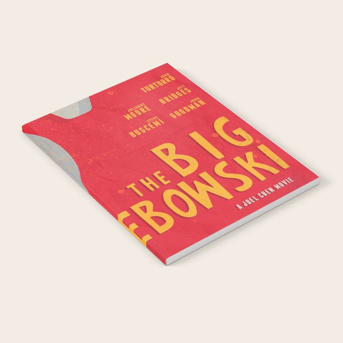 The Big Lebowski - Movie Poster, Coen Brothers Film, Jeff Bridges, John Turturro, Bowling Notebook