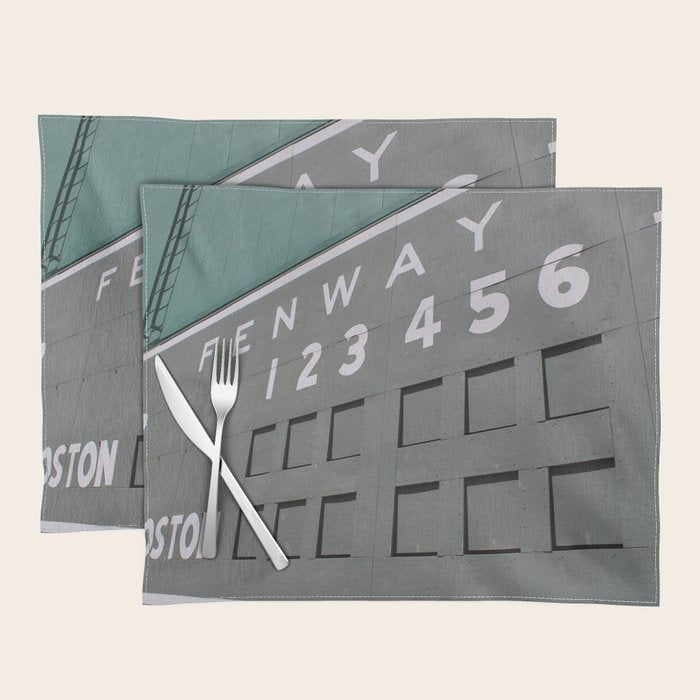 Fenwall -- Boston Fenway Park Wall, Green Monster, Red Sox Placemat