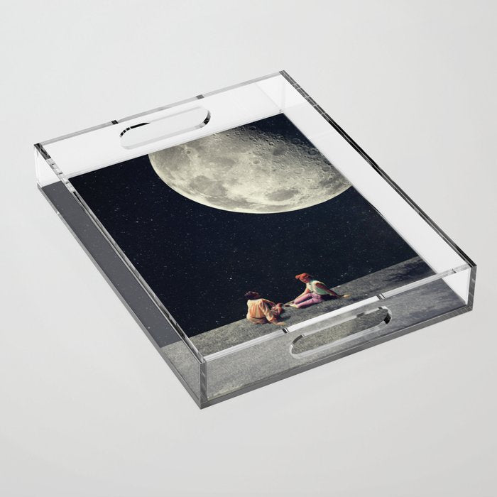 I Gave You The Moon For A Smile Acrylic Tray