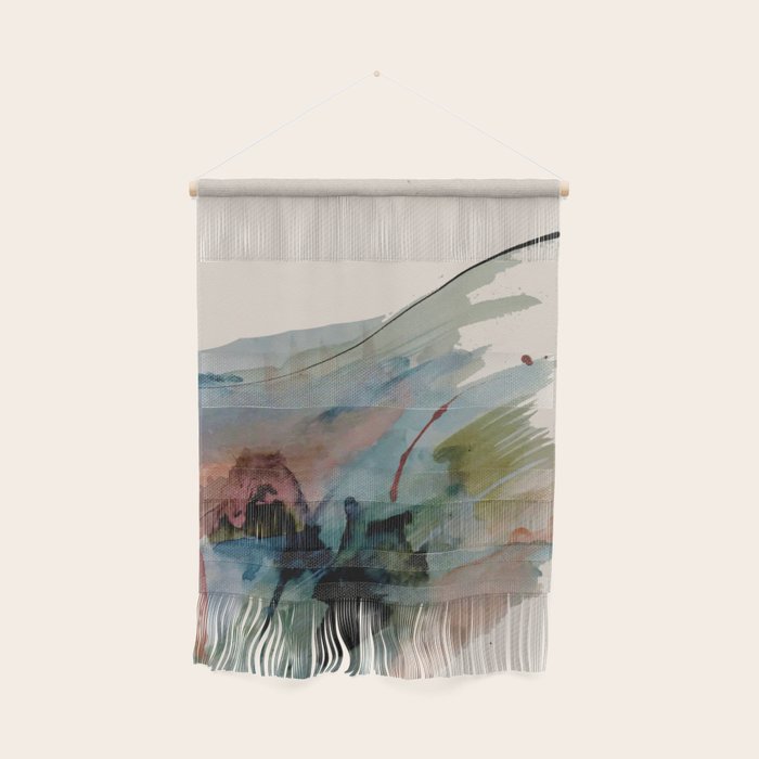 Begin Again [2]: An Abstract Mixed Media Piece In A Variety Of Colors Wall Hanging
