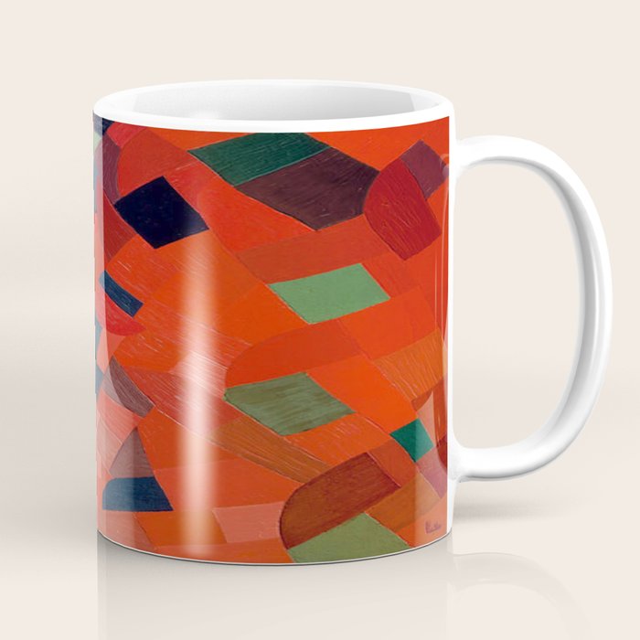 GrüN-Rot Otto Freundlich 1939 Abstract Art Mid Century Modern Geometric Colorful Shapes Hard Edge Coffee Mug