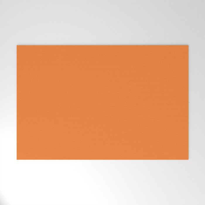 Tangerine - Solid Color Collection Welcome Mat