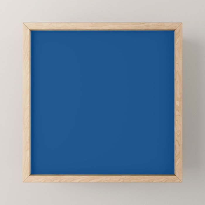 Lapis Lazuli Blue - Solid Color Collection Mini Art Print