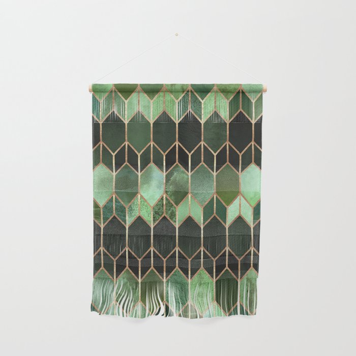 Stained Glass 5 - Forest Green Wall Hanging