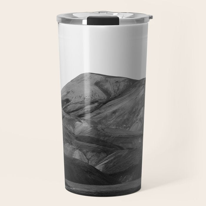 Mountain Range, Minimalist Art, Mountain Travel Mug