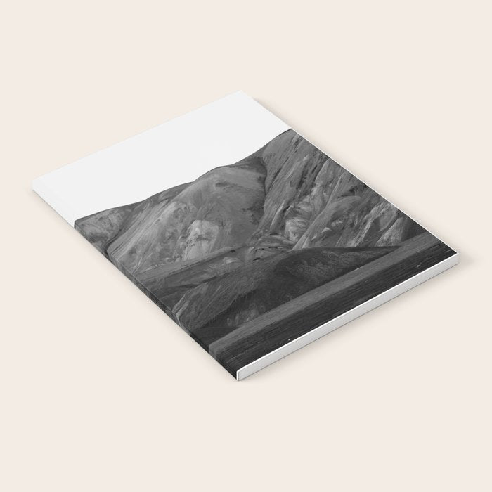 Mountain Range, Minimalist Art, Mountain Notebook