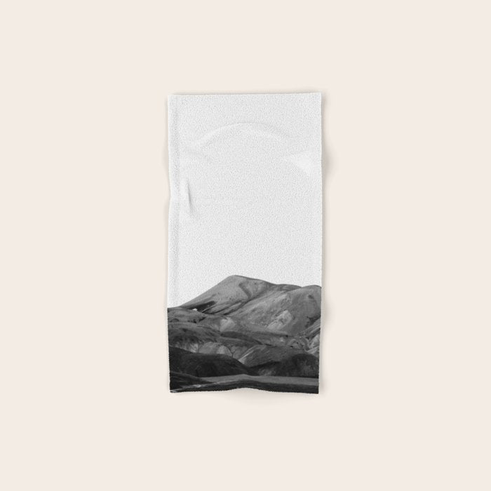 Mountain Range, Minimalist Art, Mountain Bath Towel