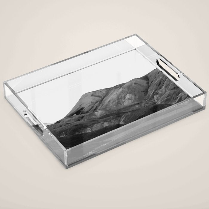 Mountain Range, Minimalist Art, Mountain Acrylic Tray