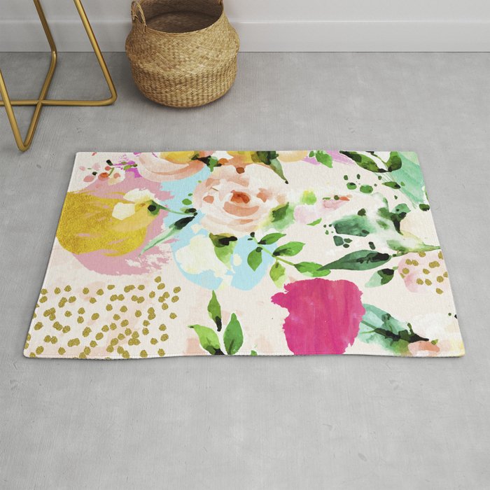 Floral Blush #Homestorie #Decor #Buyart Rug