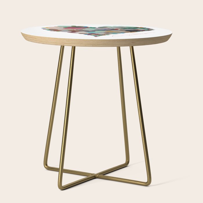 Love -  Sea Glass Heart A Unique Birthday & FatherâS Day Gift Side Table