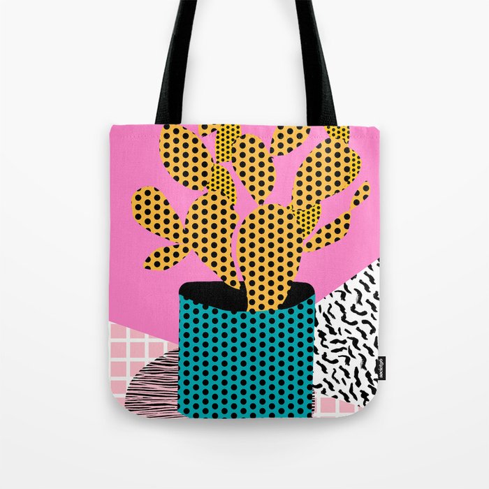 Ace - 80'S Throwback Retro Vintage Hipster Texture Vinyl Record 1980'S 90'S Cool Memphis Bright Fun Tote Bag