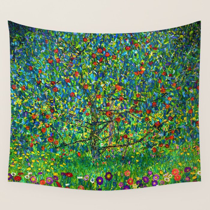 Gustav Klimt "Apple Tree" I Wall Tapestry