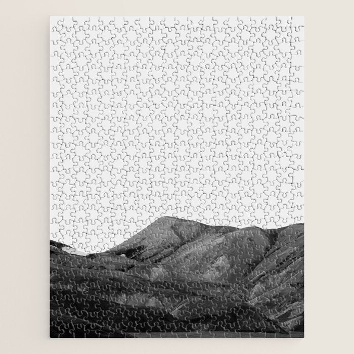 Mountain Range, Minimalist Art, Mountain Jigsaw Puzzle