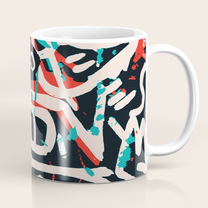 Street Art Pattern Graffiti Post Coffee Mug