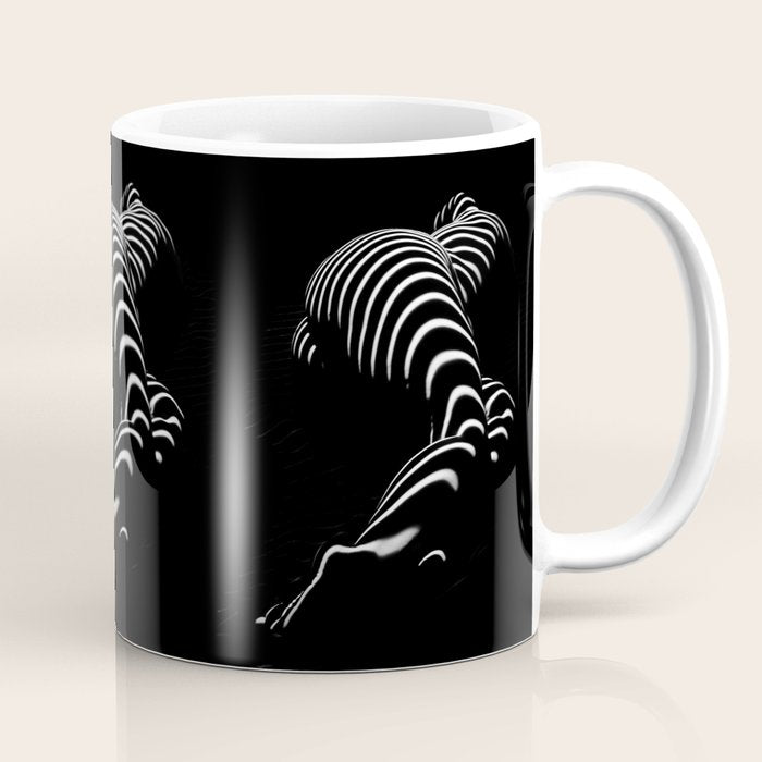 0774-Ar Bbw Sensual Legs Hips And Ass Of A Large Woman Big Beautiful Art Nude Black And White Coffee Mug