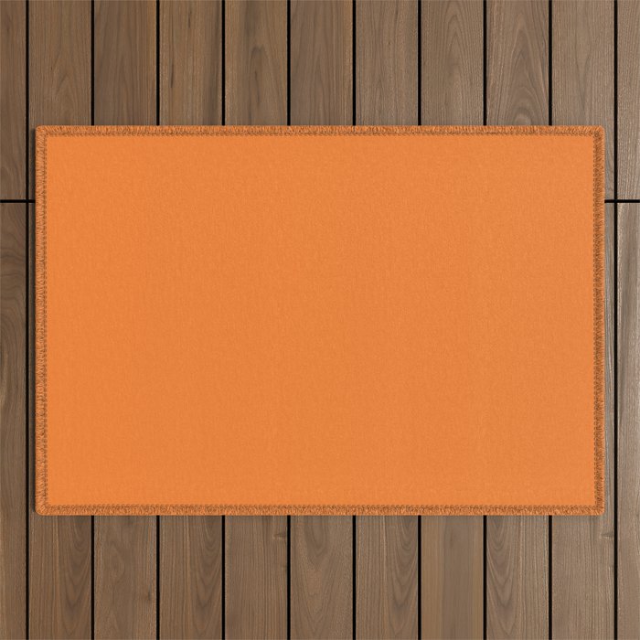 Tangerine - Solid Color Collection Outdoor Rug