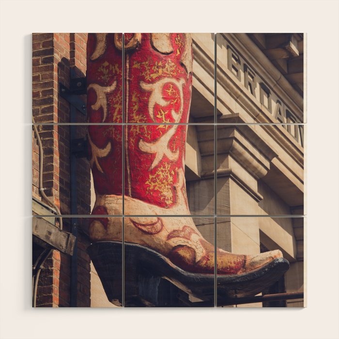 Broadway Boots - Nashville Wood Wall Art