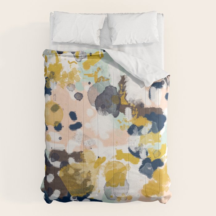 Sloane - Abstract Painting Gender Neutral Baby Nursery Dorm College Decor Comforter
