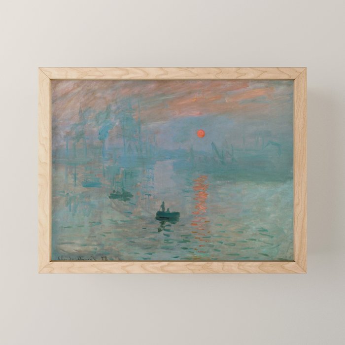 Monet - Impression, Sunrise, 1872 Mini Art Print