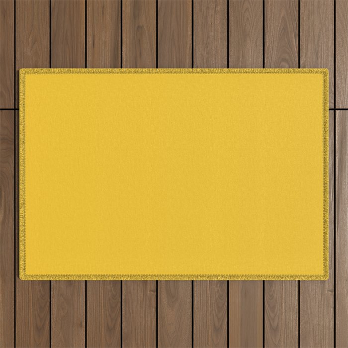 Canary Yellow - Solid Color Collection Outdoor Rug