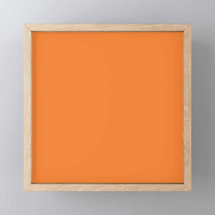 Tangerine - Solid Color Collection Mini Art Print