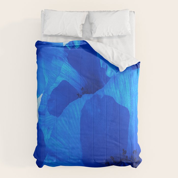 Blue Poppies #Decor #Homestorie #Buyart Comforter