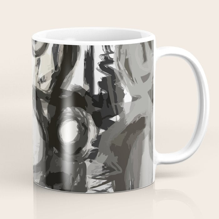 Grey Street Art Graffiti Expressionist Coffee Mug