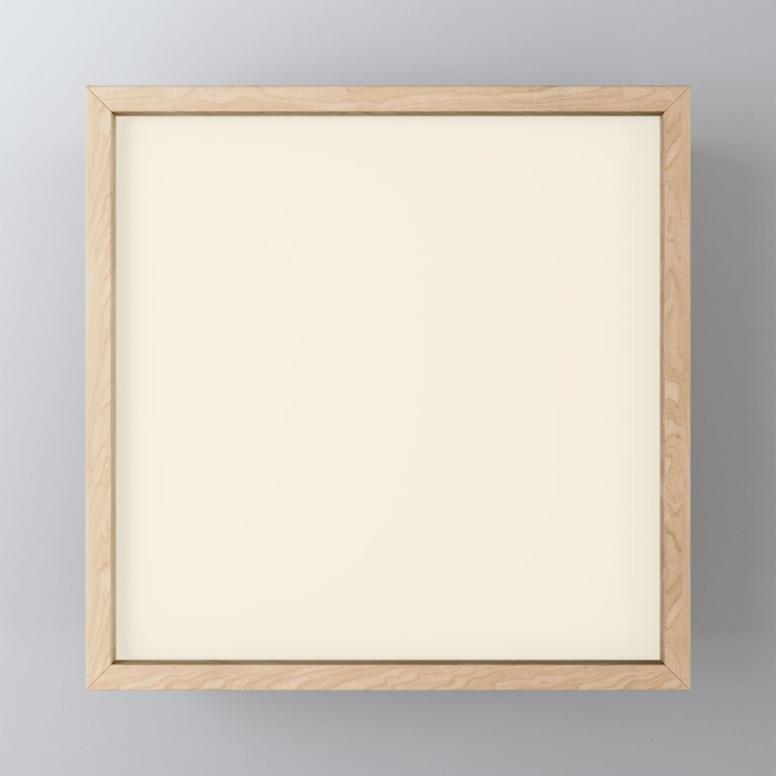 Cream - Solid Color Collection Mini Art Print
