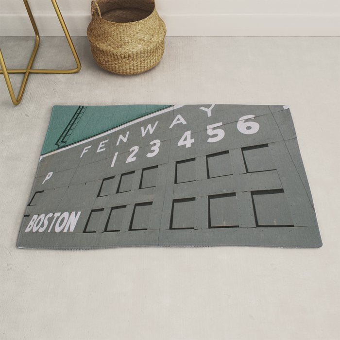 Fenwall -- Boston Fenway Park Wall, Green Monster, Red Sox Rug