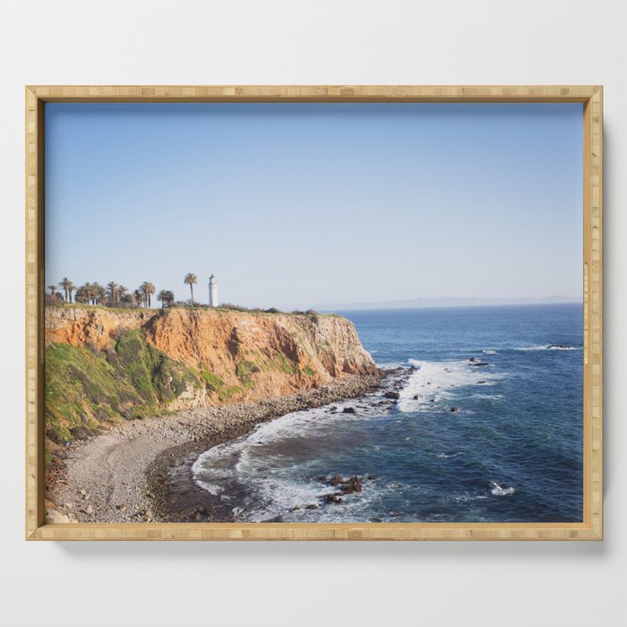 Point Vicente Lighthouse (Color Version) Serving Tray
