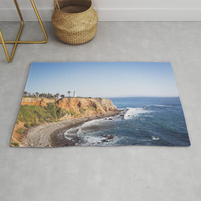 Point Vicente Lighthouse (Color Version) Rug