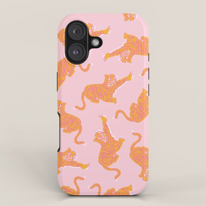 Year Of The Tiger - Pink/Orange Iphone Case