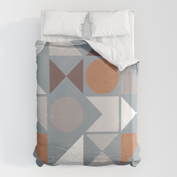 Mid Century Modern Geometric 17 Duvet Cover
