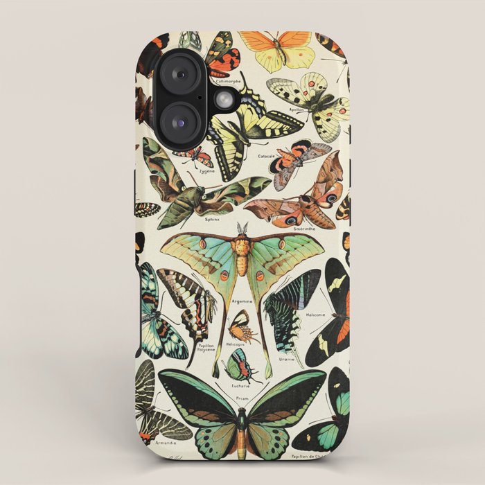 Papillon I Vintage French Butterfly Charts By Adolphe Millot Iphone Case
